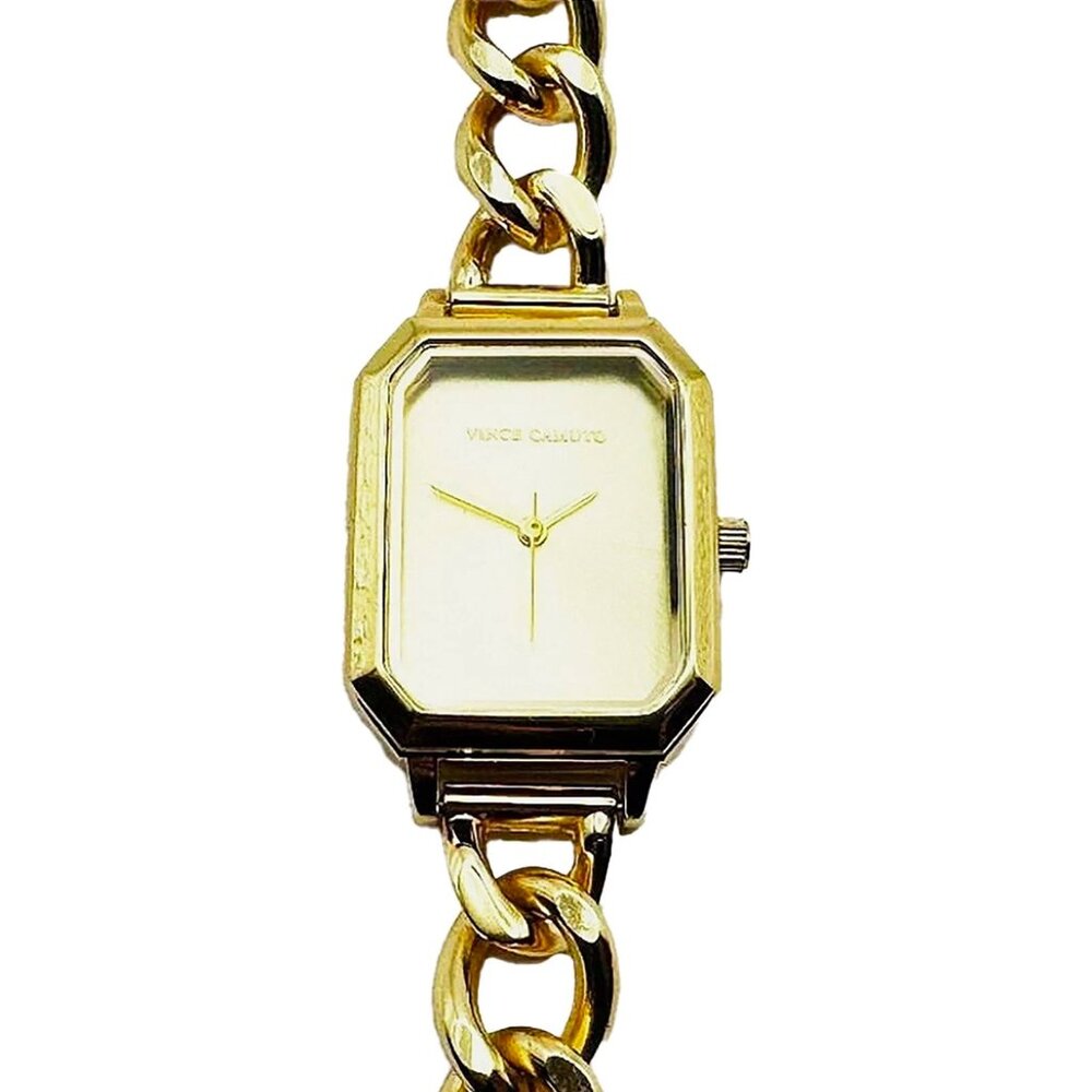 VINCE CAMUTO Women's Chain LINK GOLD Tone Watch